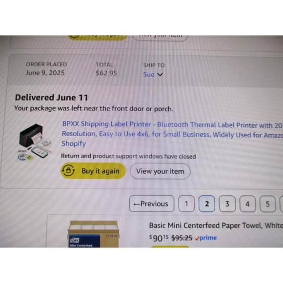 BPXX Bluetooth Thermal Label Printer 4X6" With Power Adapter & Accessories Easy - Picture 2 of 6